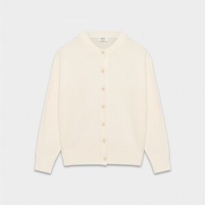 Wilfred Ivory Button-Up Cardigan Wool/Cashmere Blend